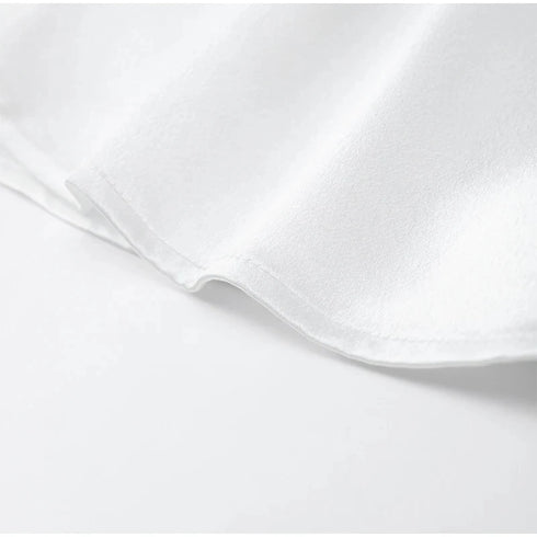 Satin Mini Dress for Women with Big Bow and Backless Design